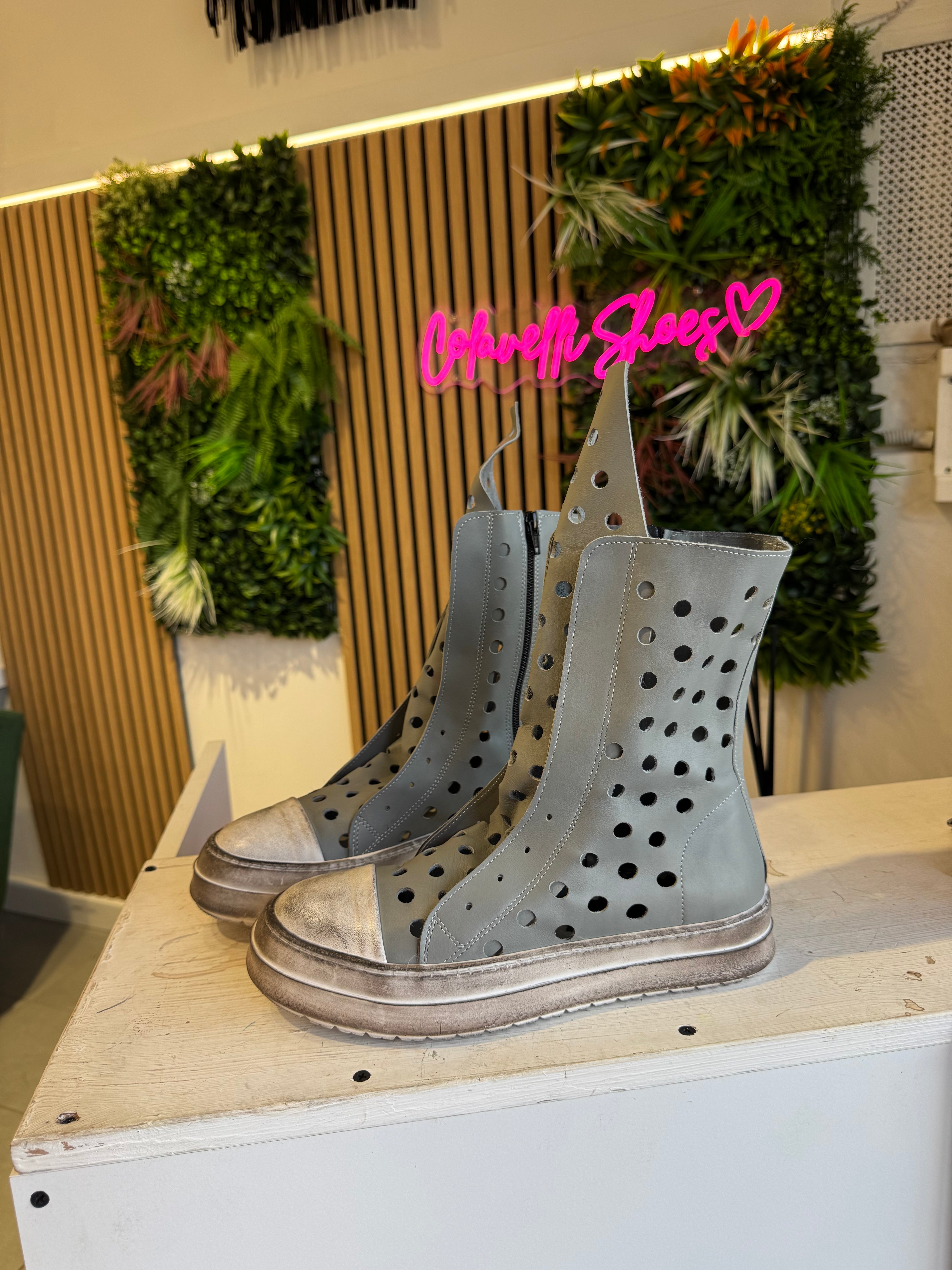 perforated leather bull