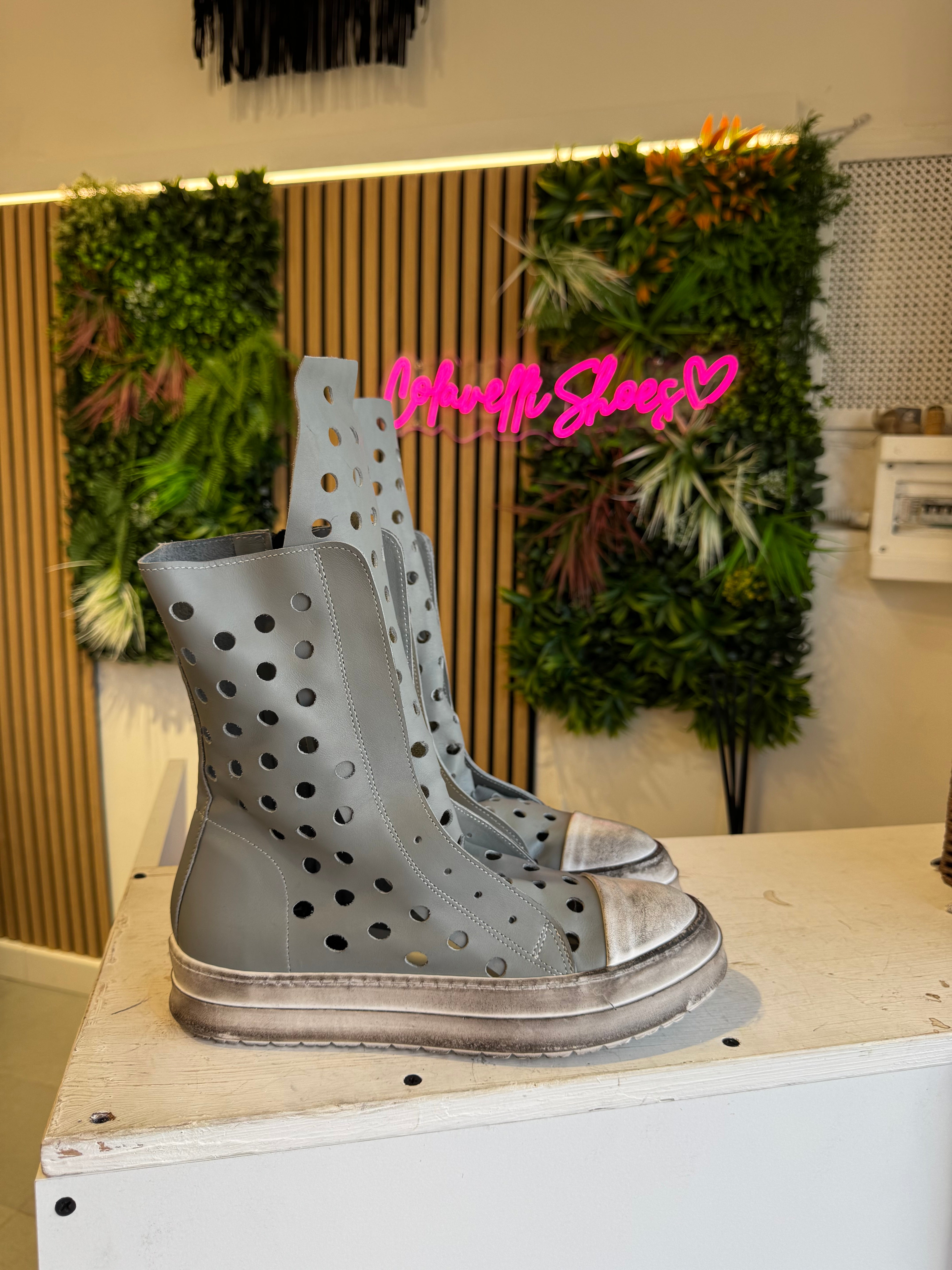 perforated leather bull