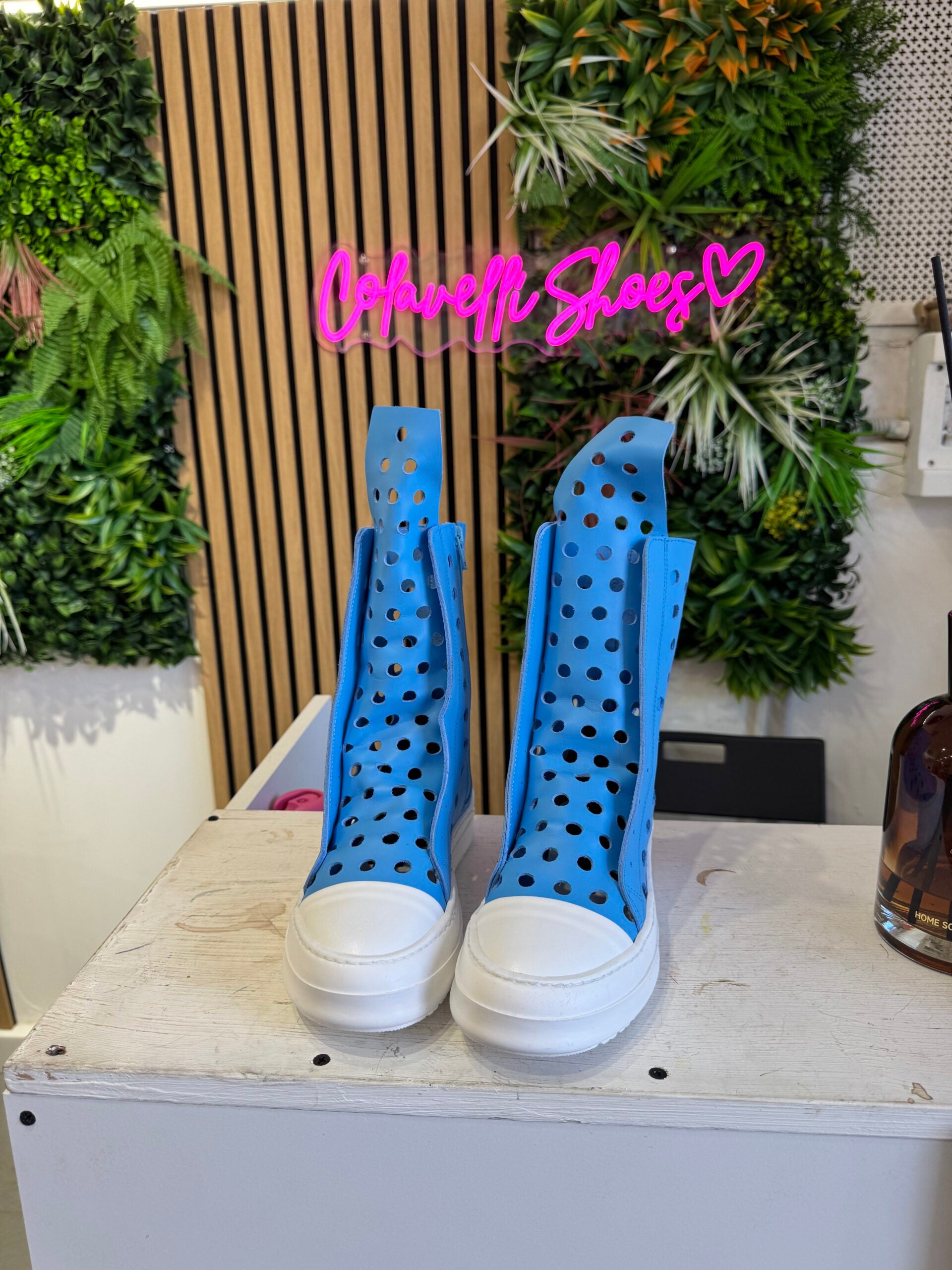 perforated leather bull