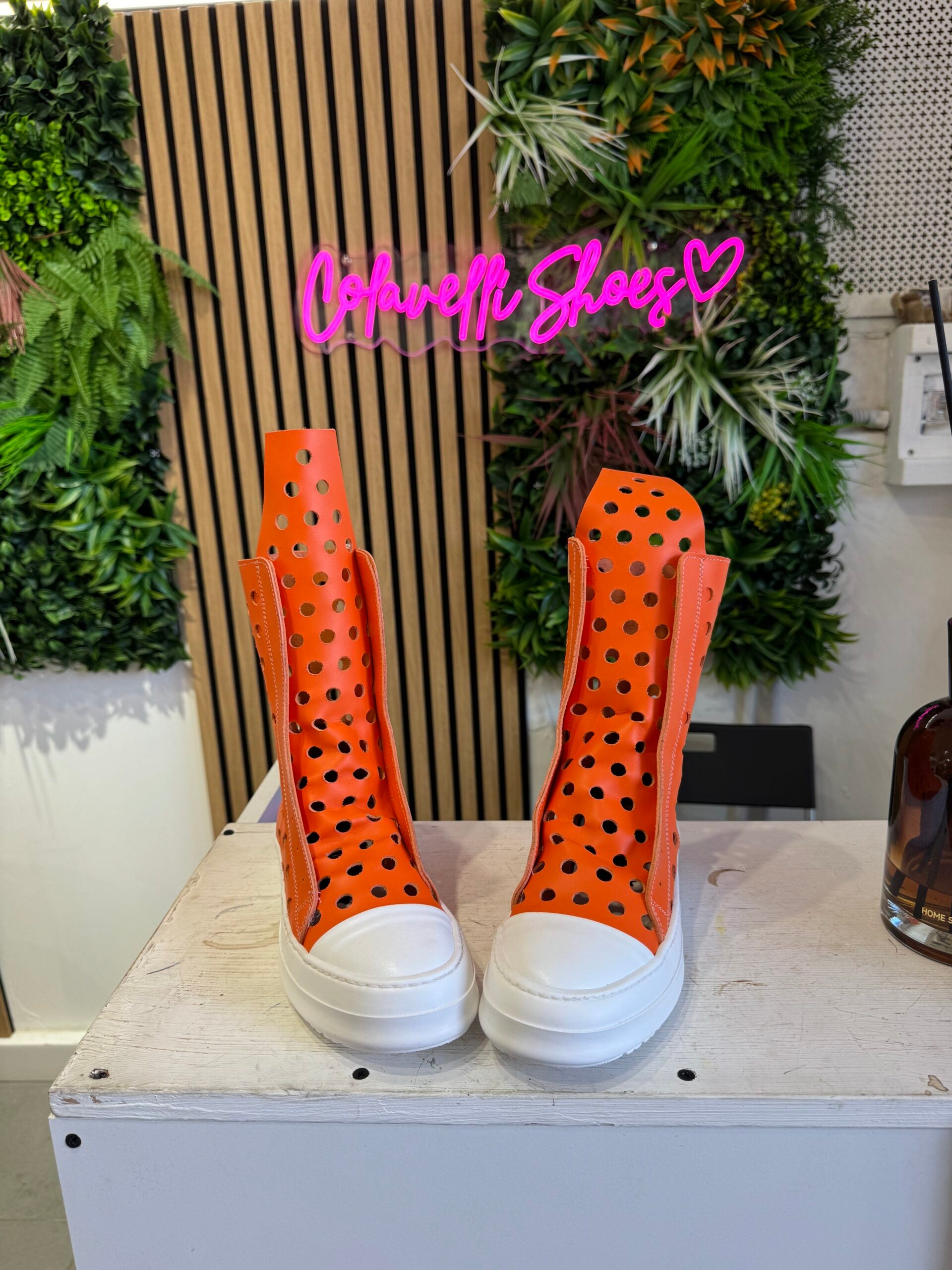 perforated leather bull