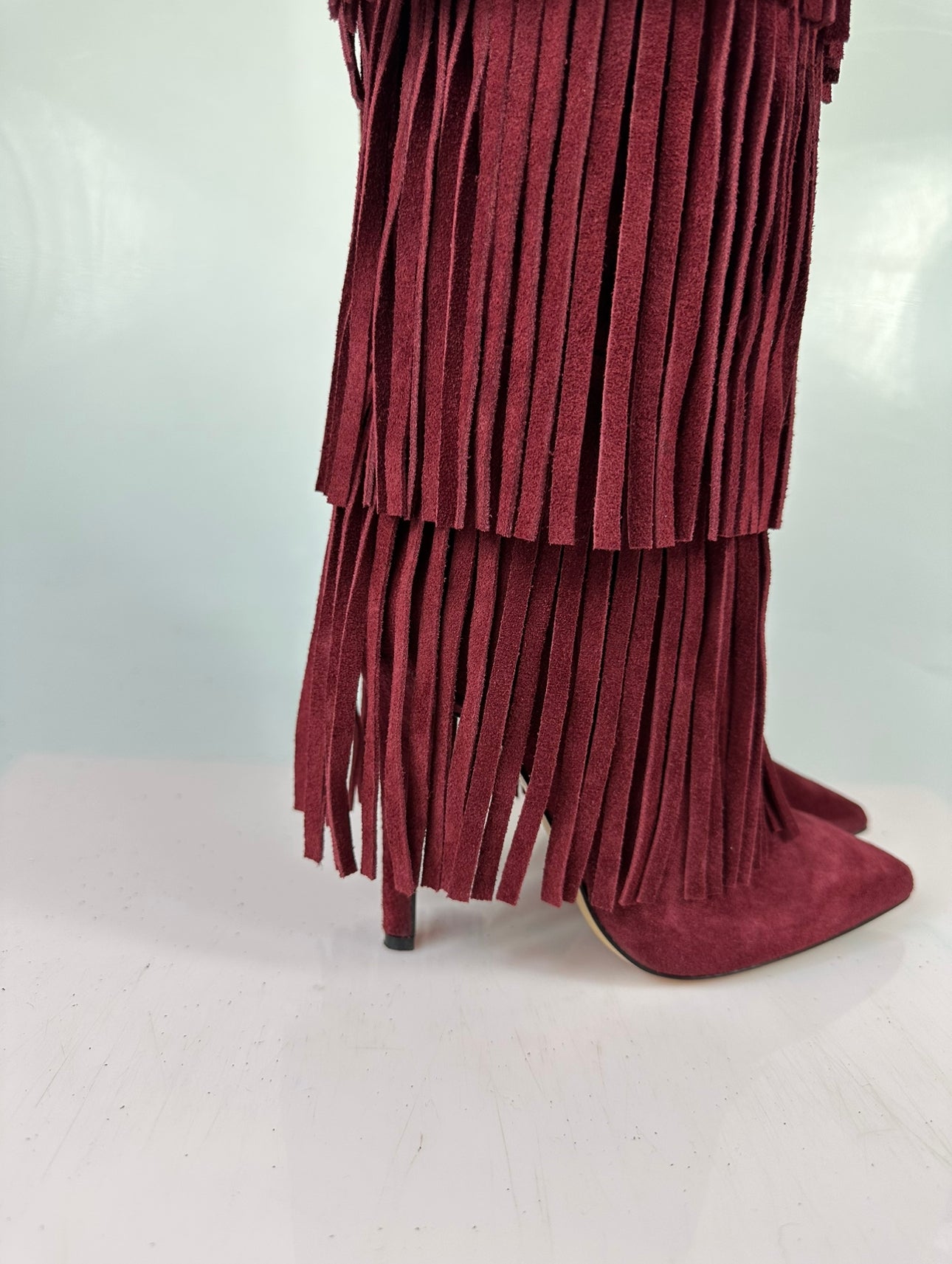Purple suede wine