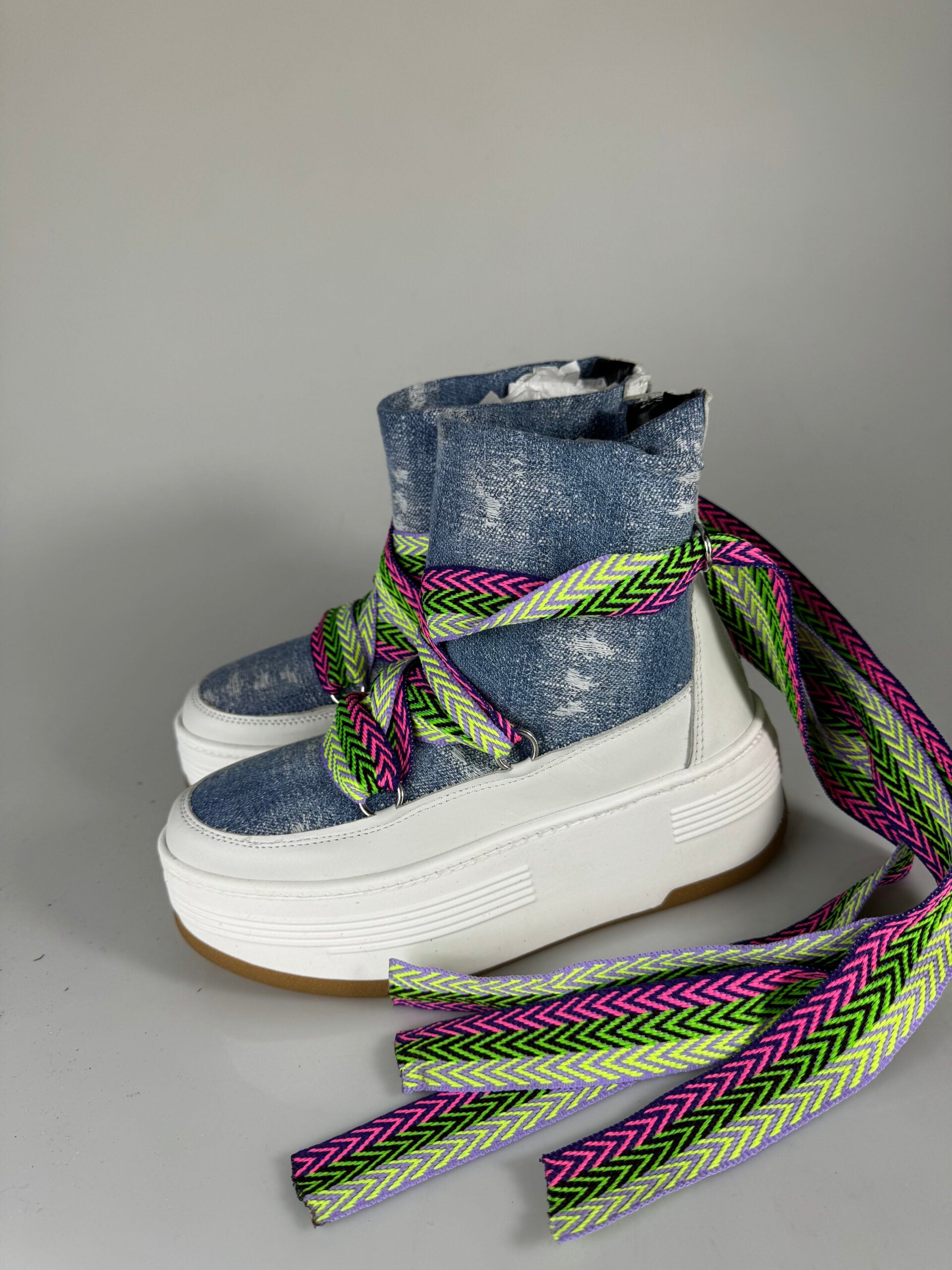 Wolf7 multicolor laced jeans
