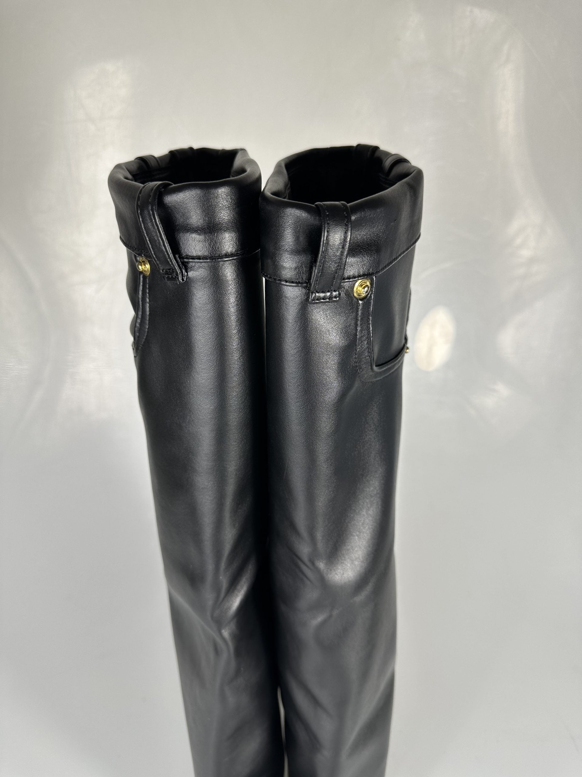 Cameron black leather