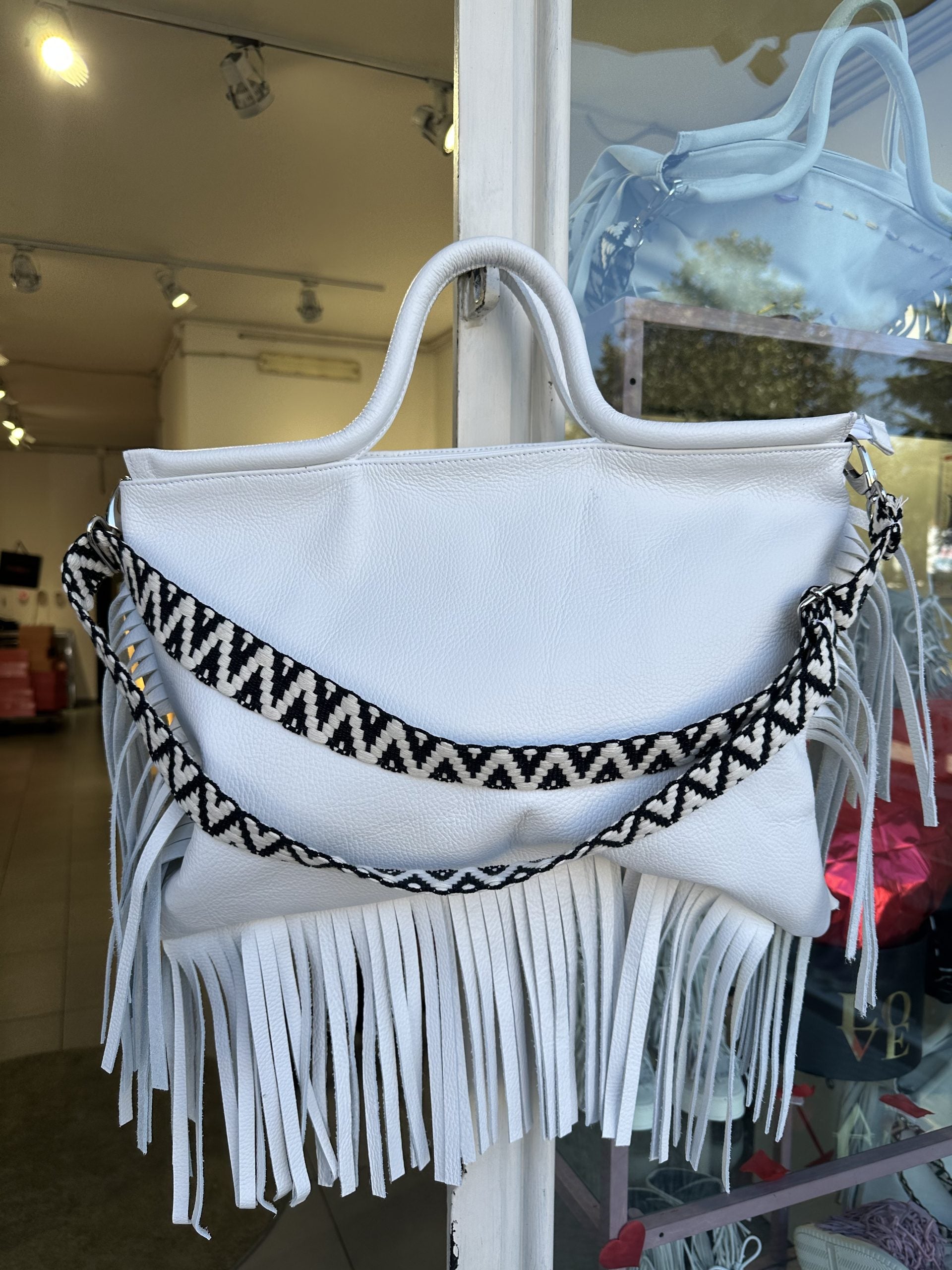 Jumbo bag pelle bianco