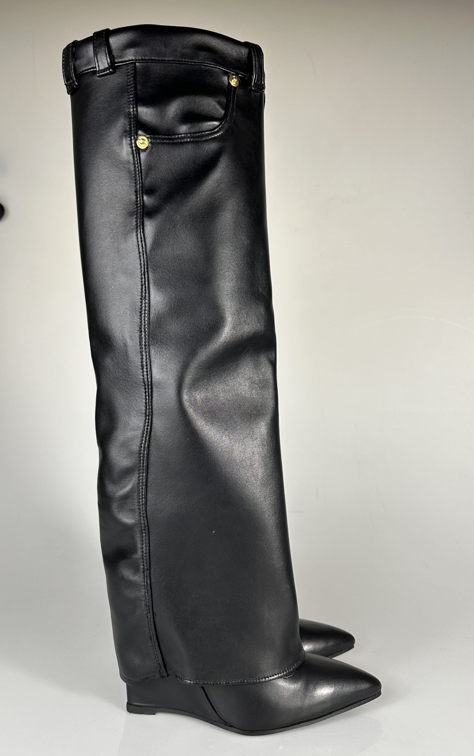 Cameron black leather