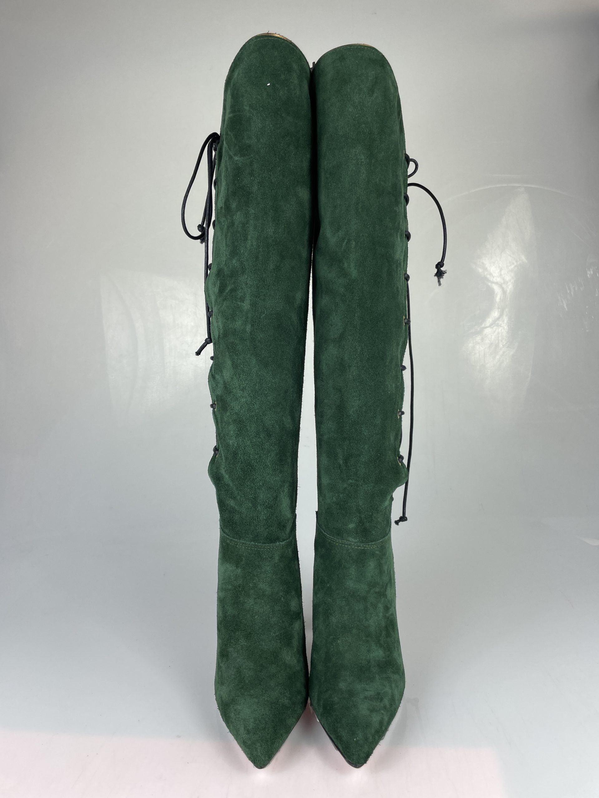 Green suede bolero