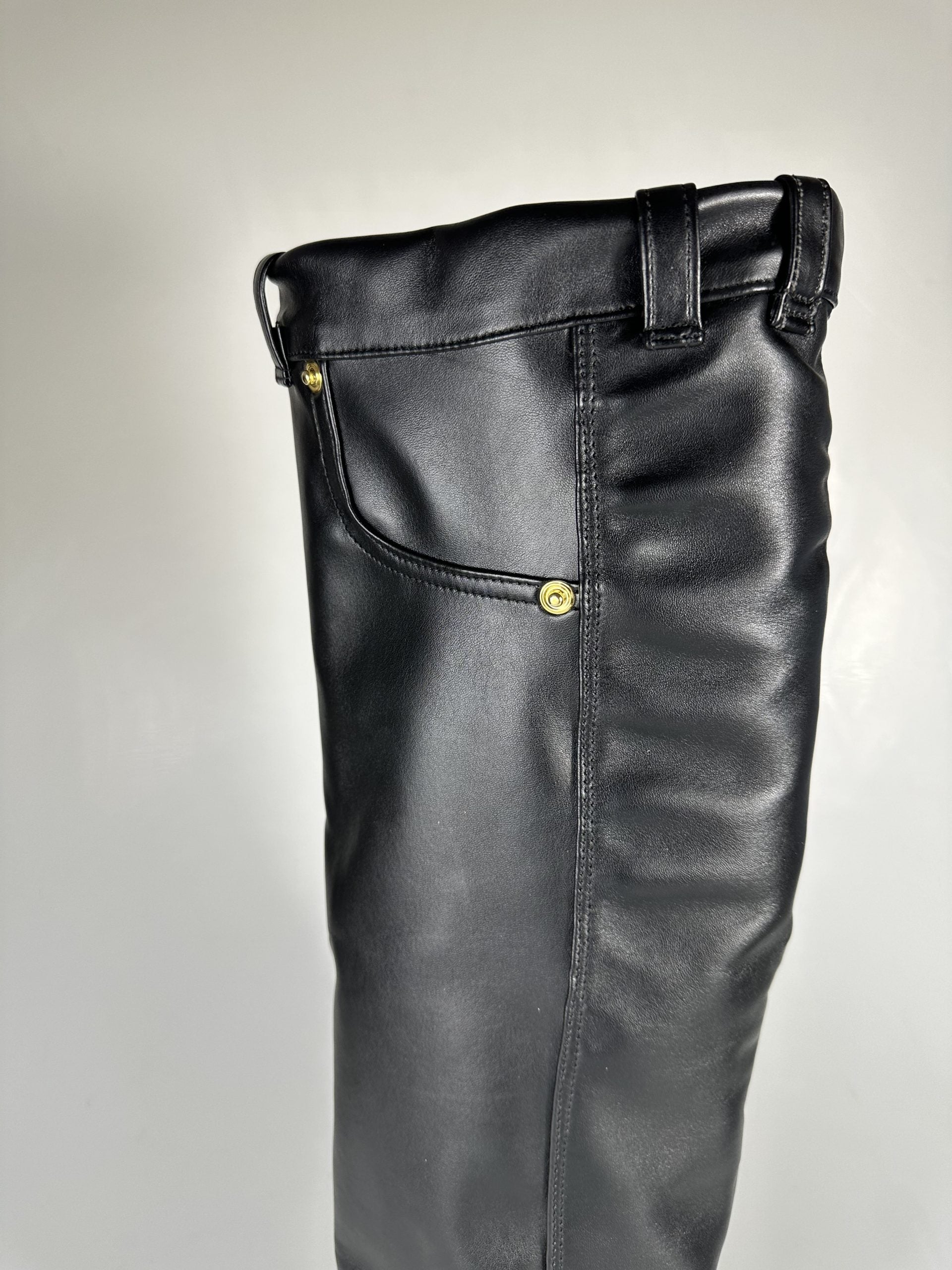 Cameron black leather