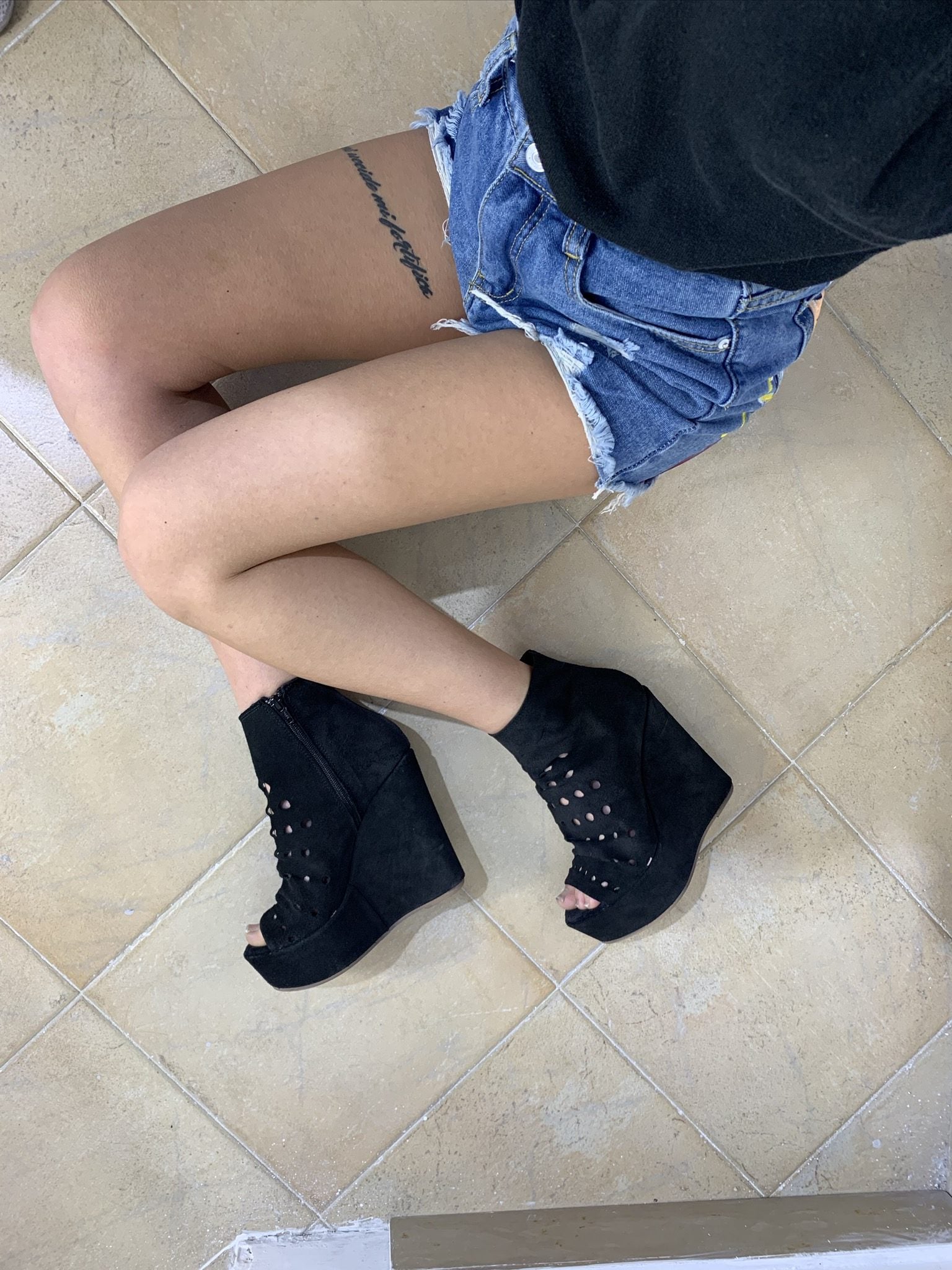Carmensita black cam holes