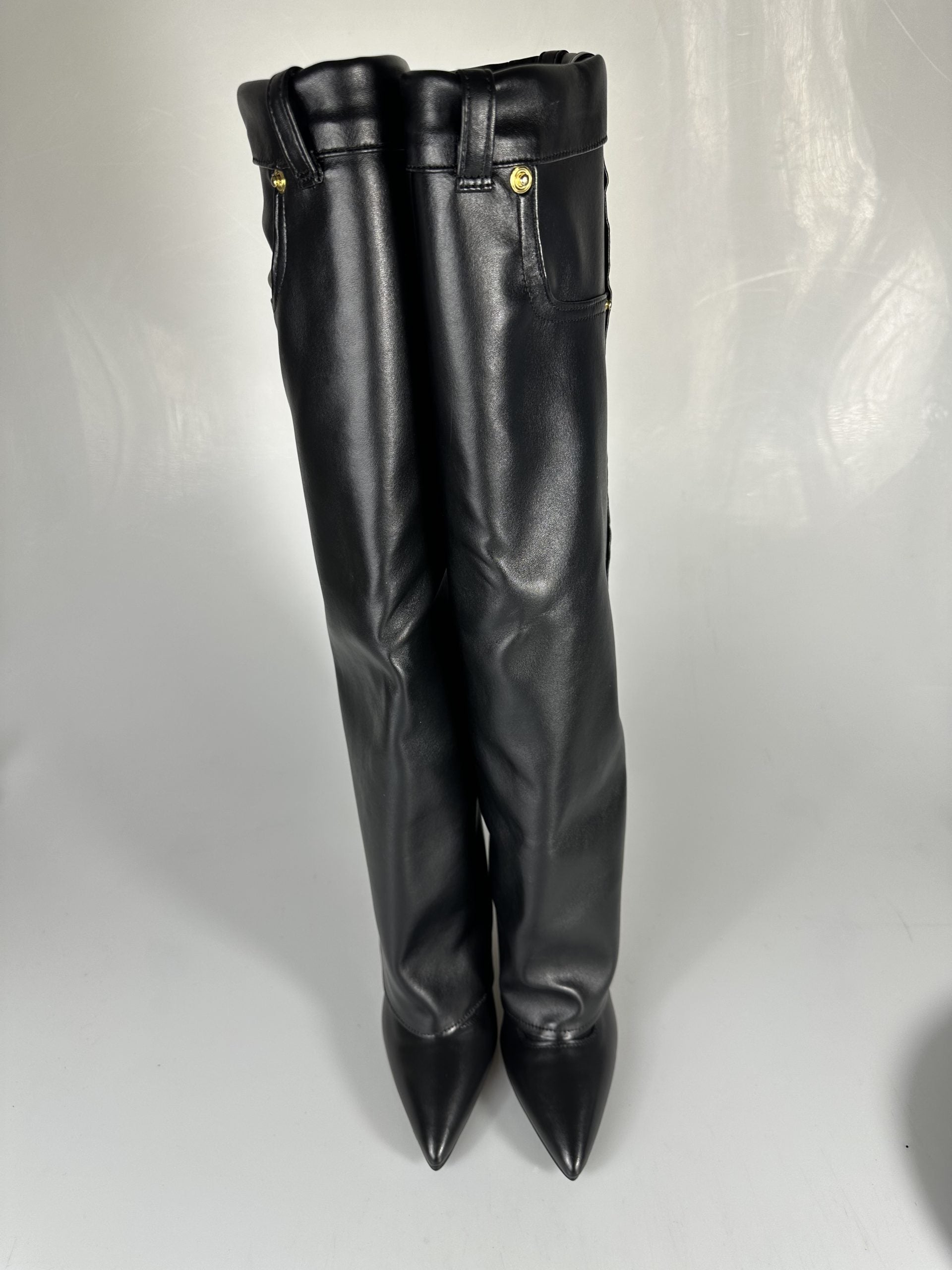 Cameron black leather