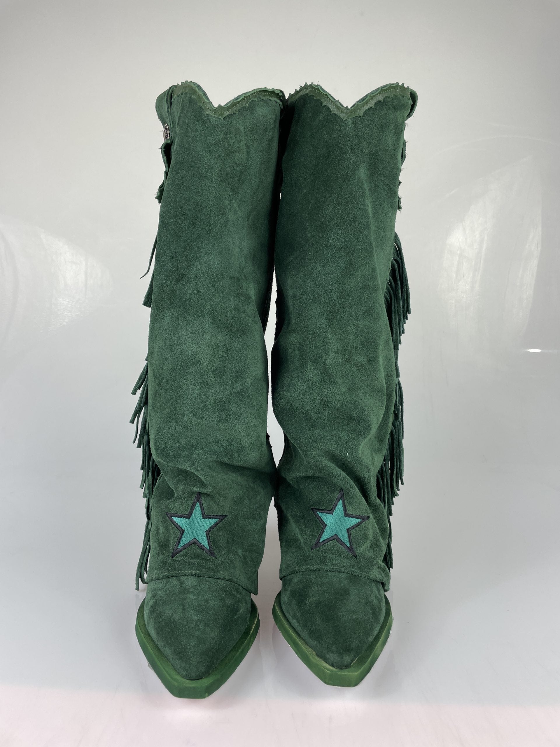 Euphoria new green suede