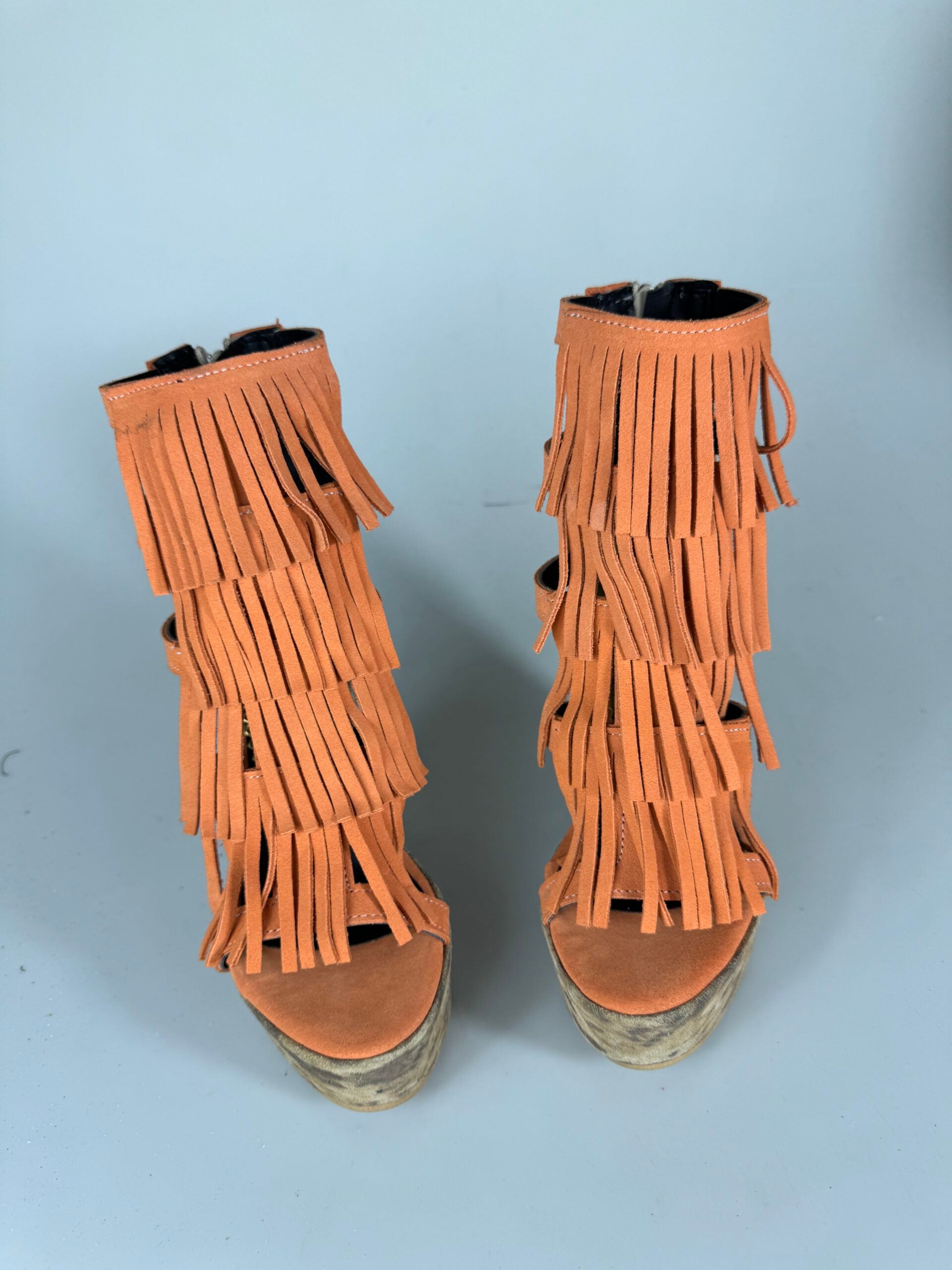 Carmensita Aphrodite Suede Orange Spotted Rip