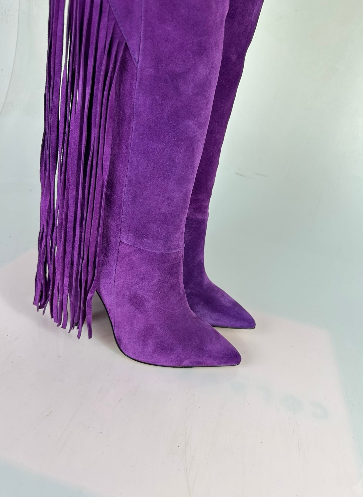 Cesare 1571 purple suede