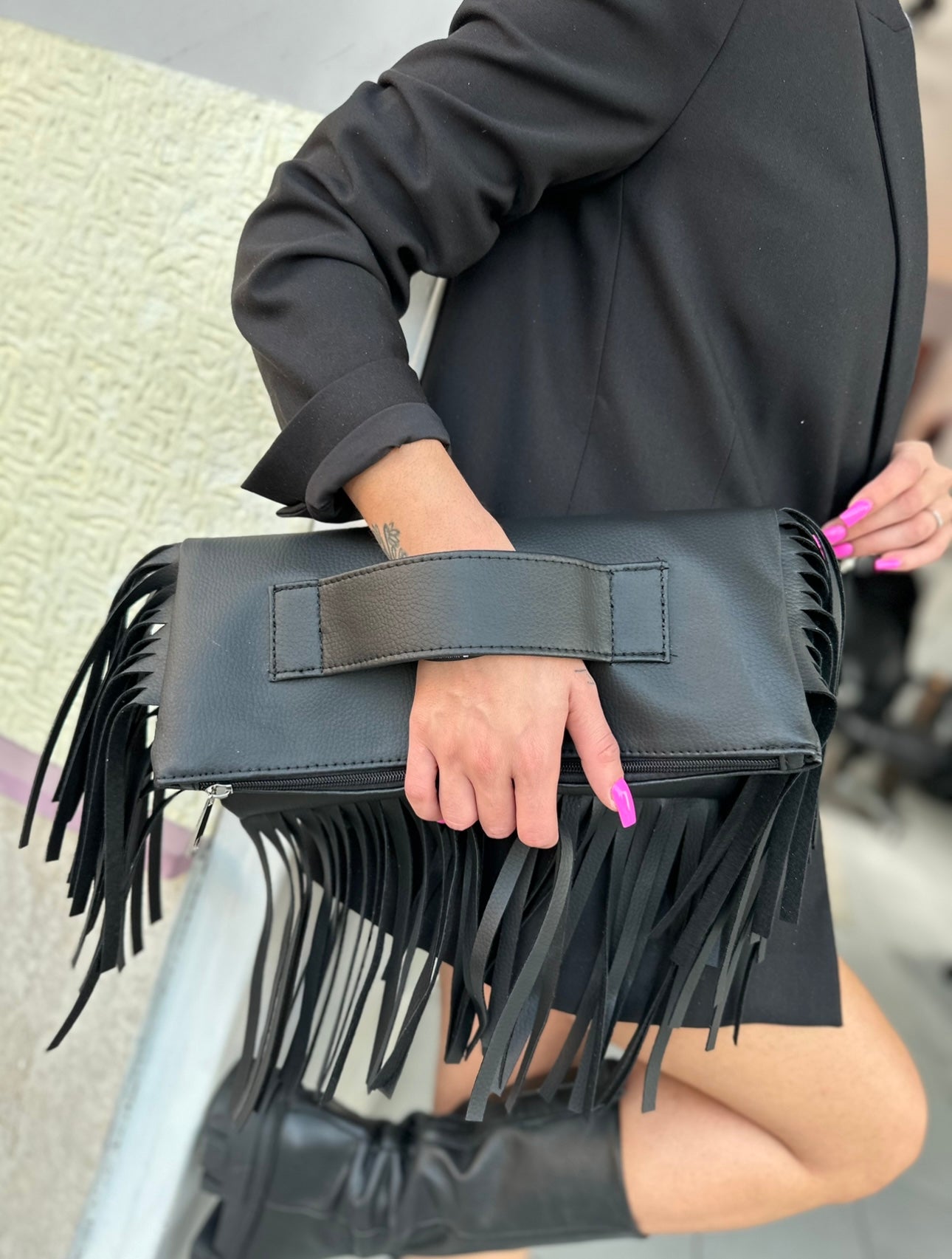 Miami bag pelle nero