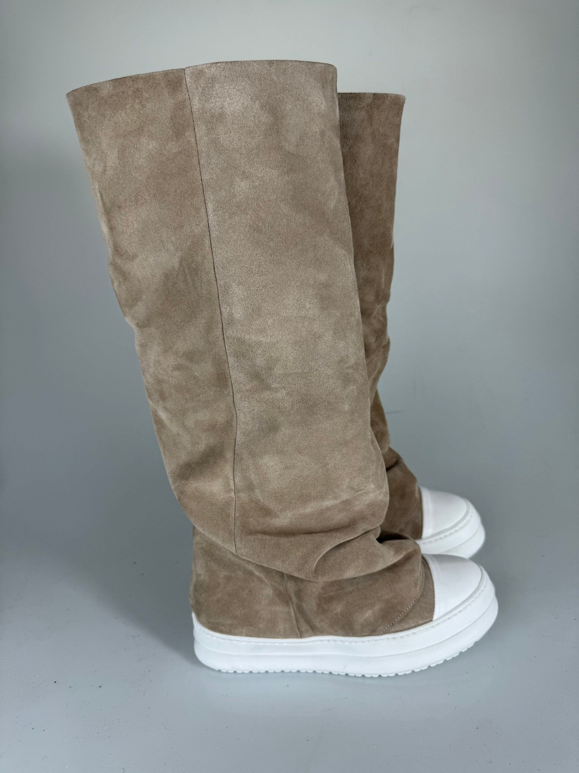 Orlando rasgó la leva beige oscuro s.bianca