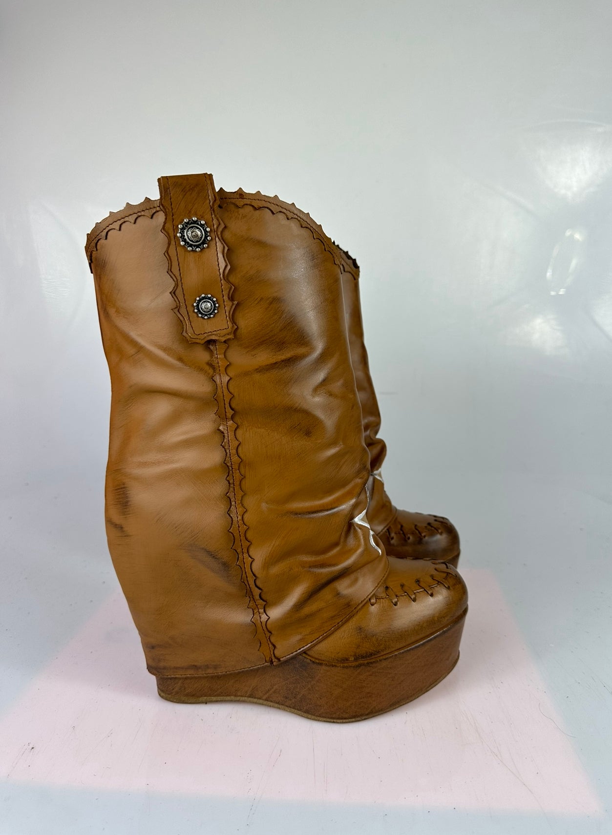 Carmensita Euphoria mid leather basic closed toe