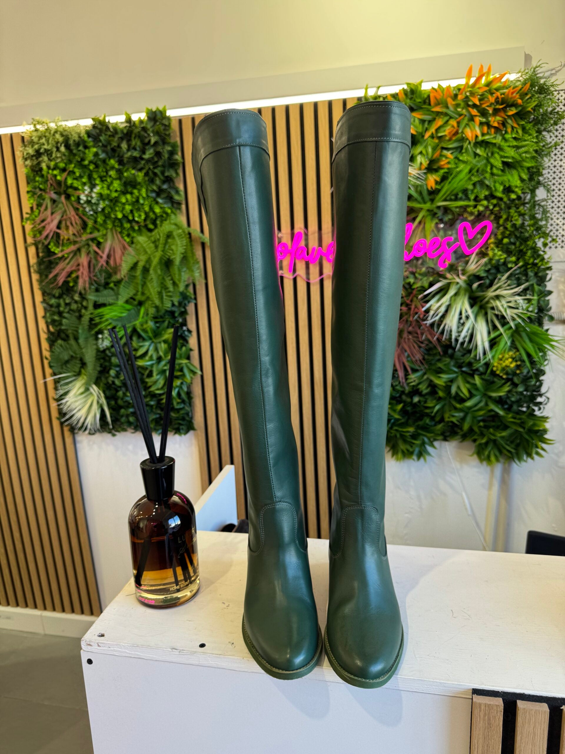 Piel verde Furia (cuña interior)