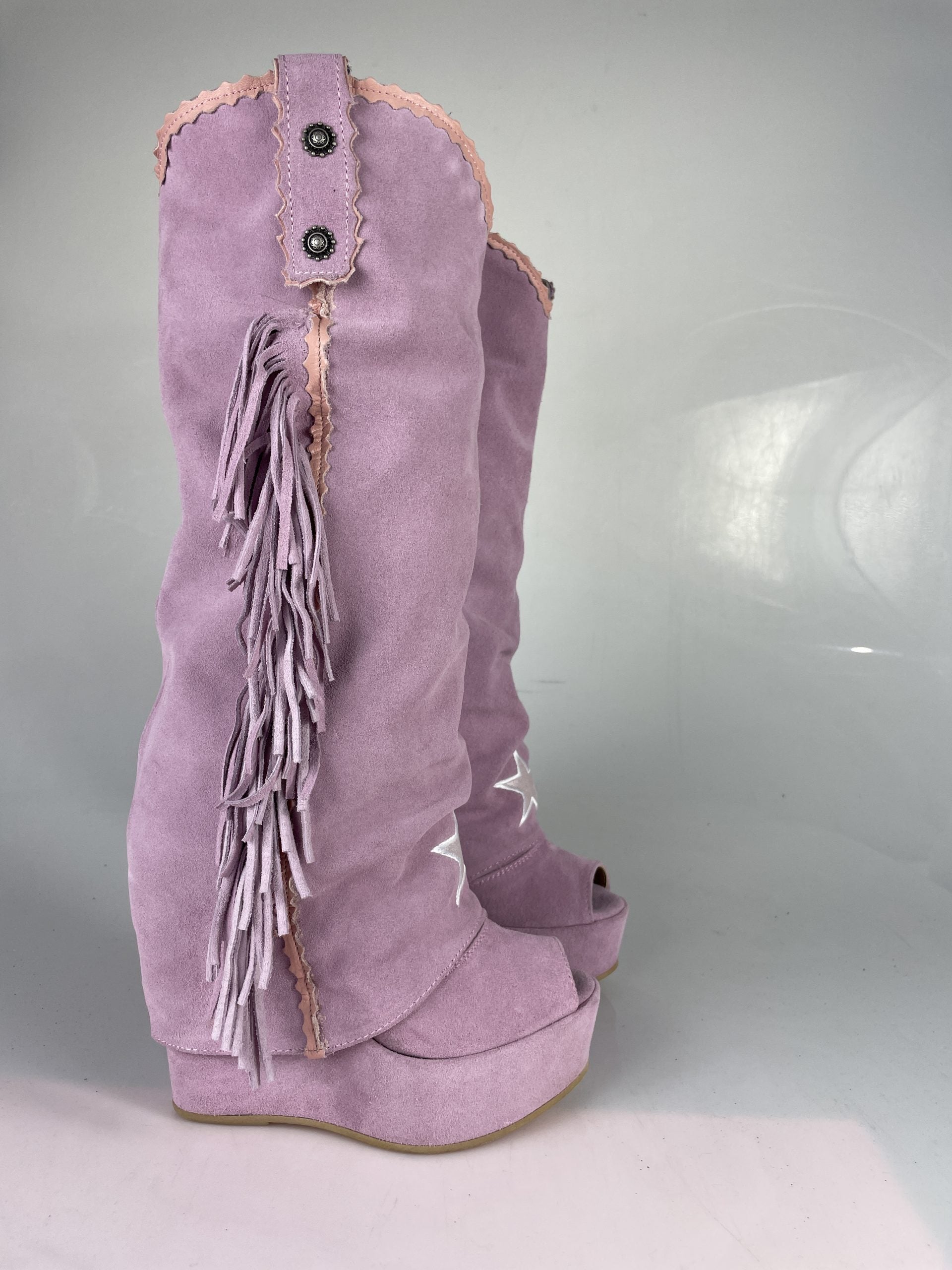 Carmensita euphoria pink suede