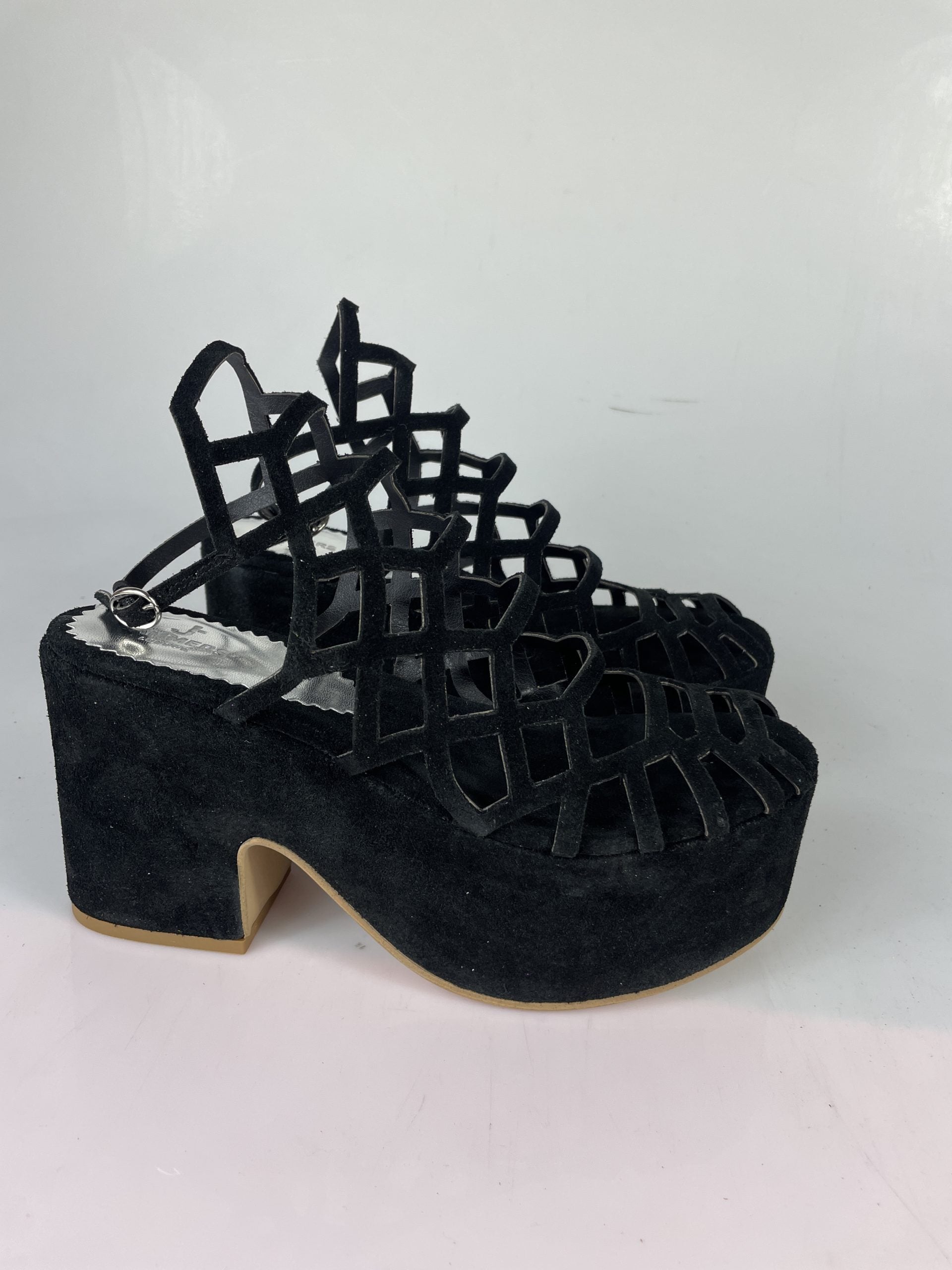 Mykonos black suede