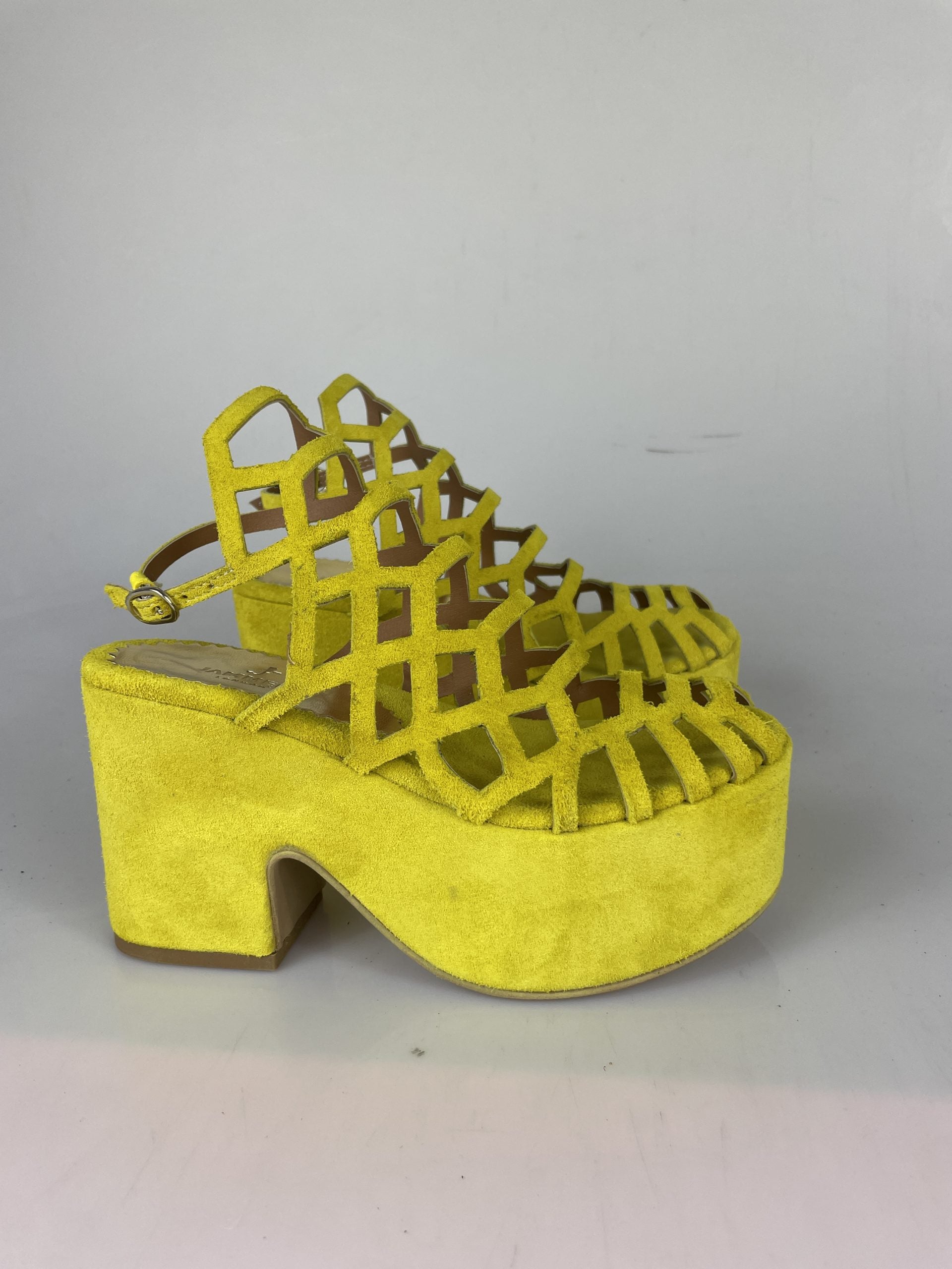 Mykonos yellow suede