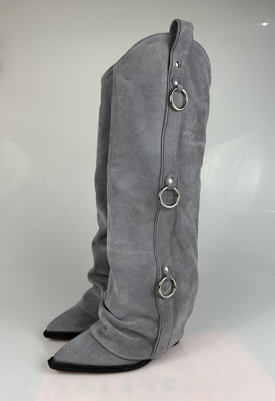 Esther grey suede 