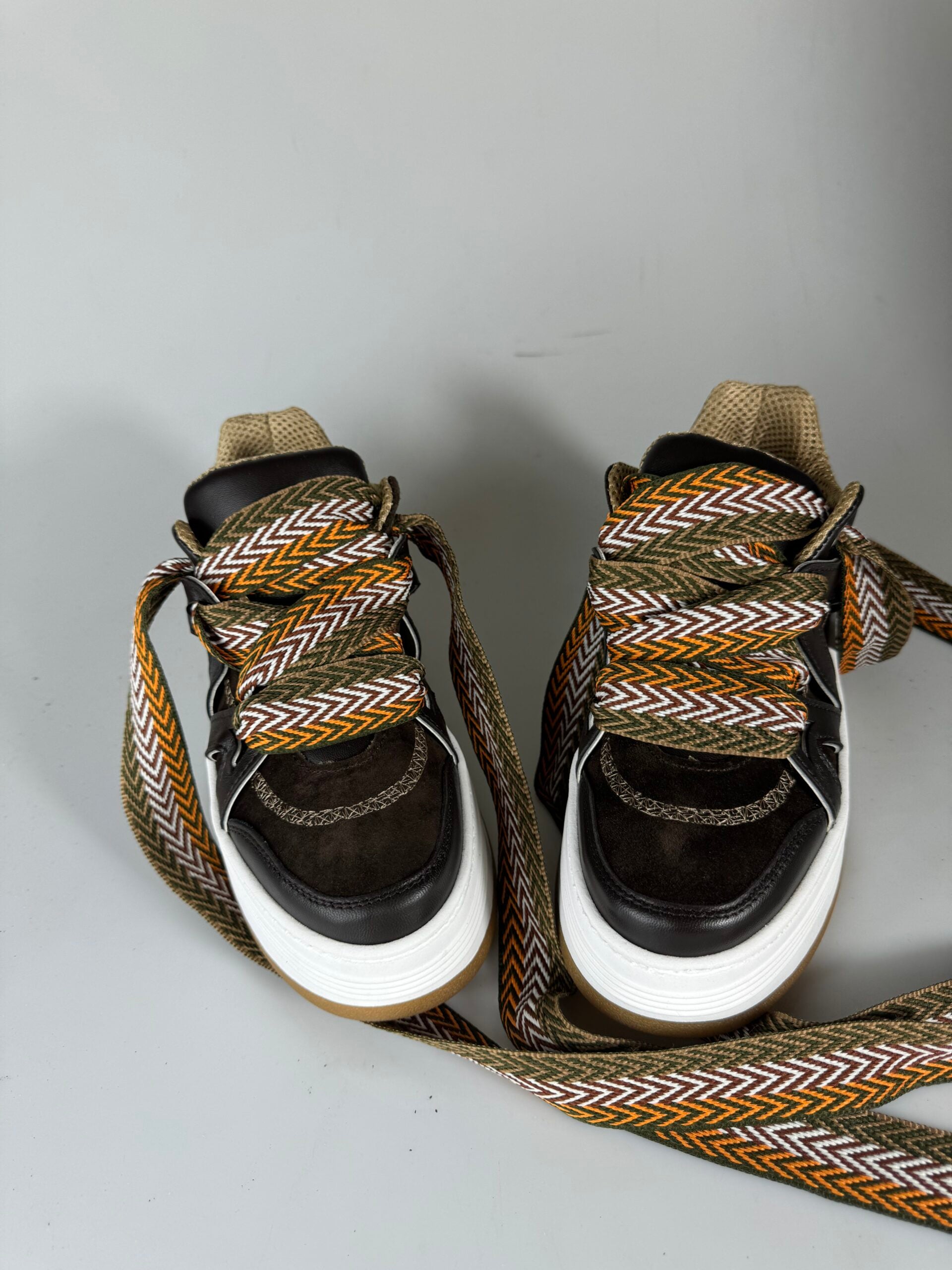 Wolf5 leather/cam chocolate lace orange/green