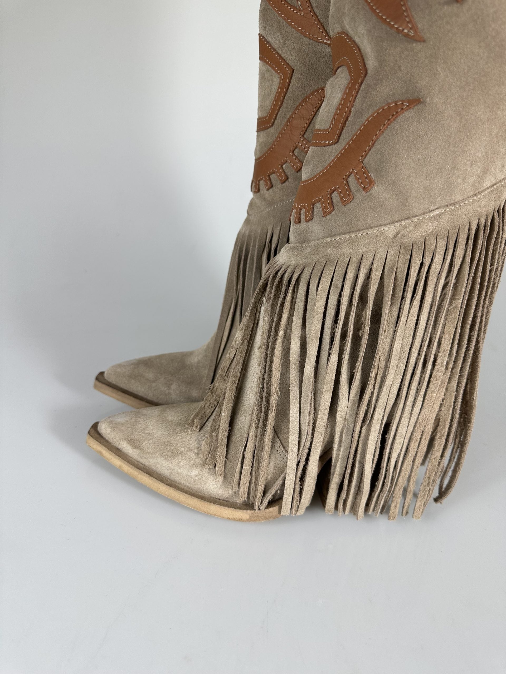 Gabriella Santhoo beige suede/leather
