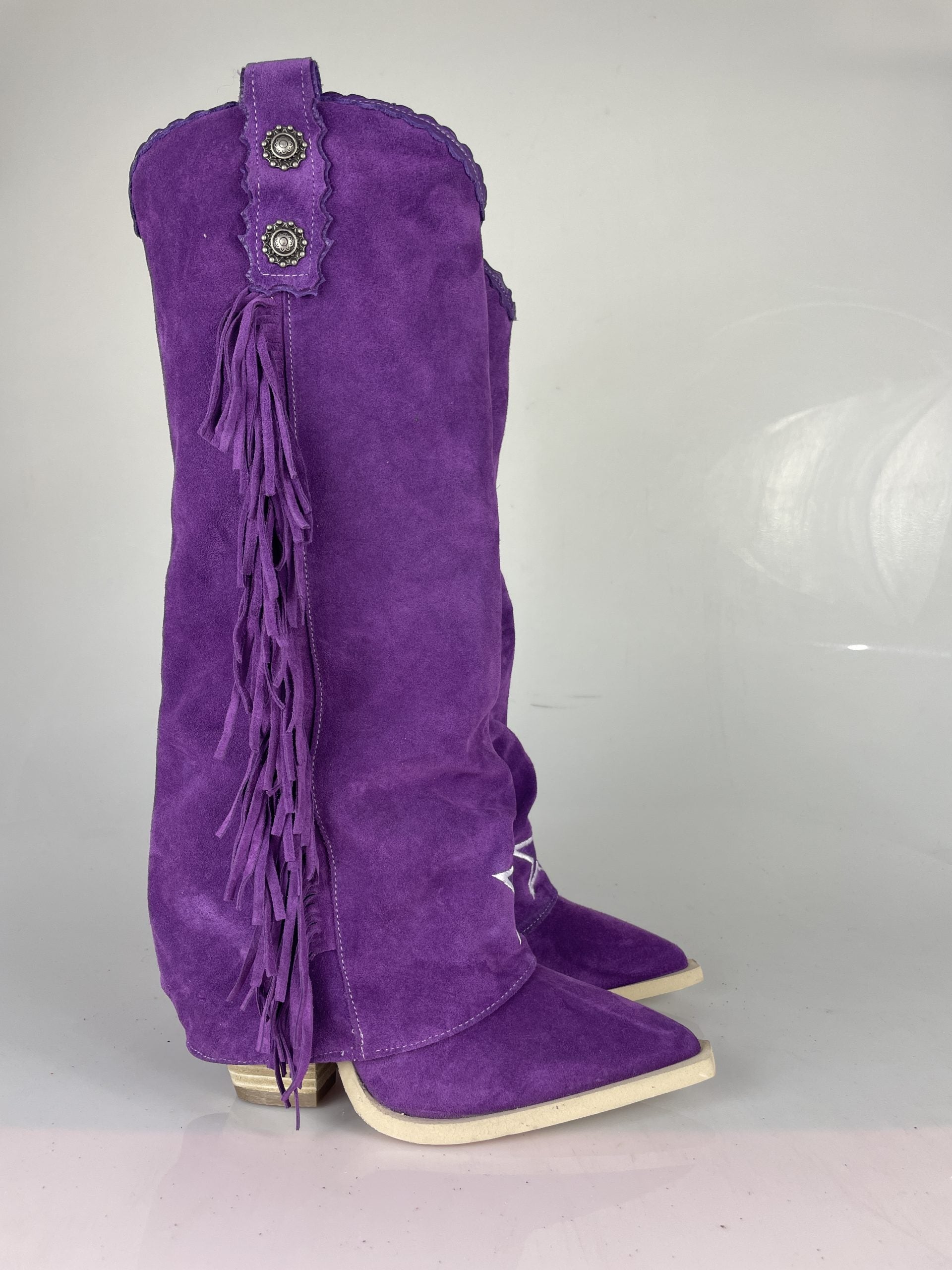 Euphoria purple suede
