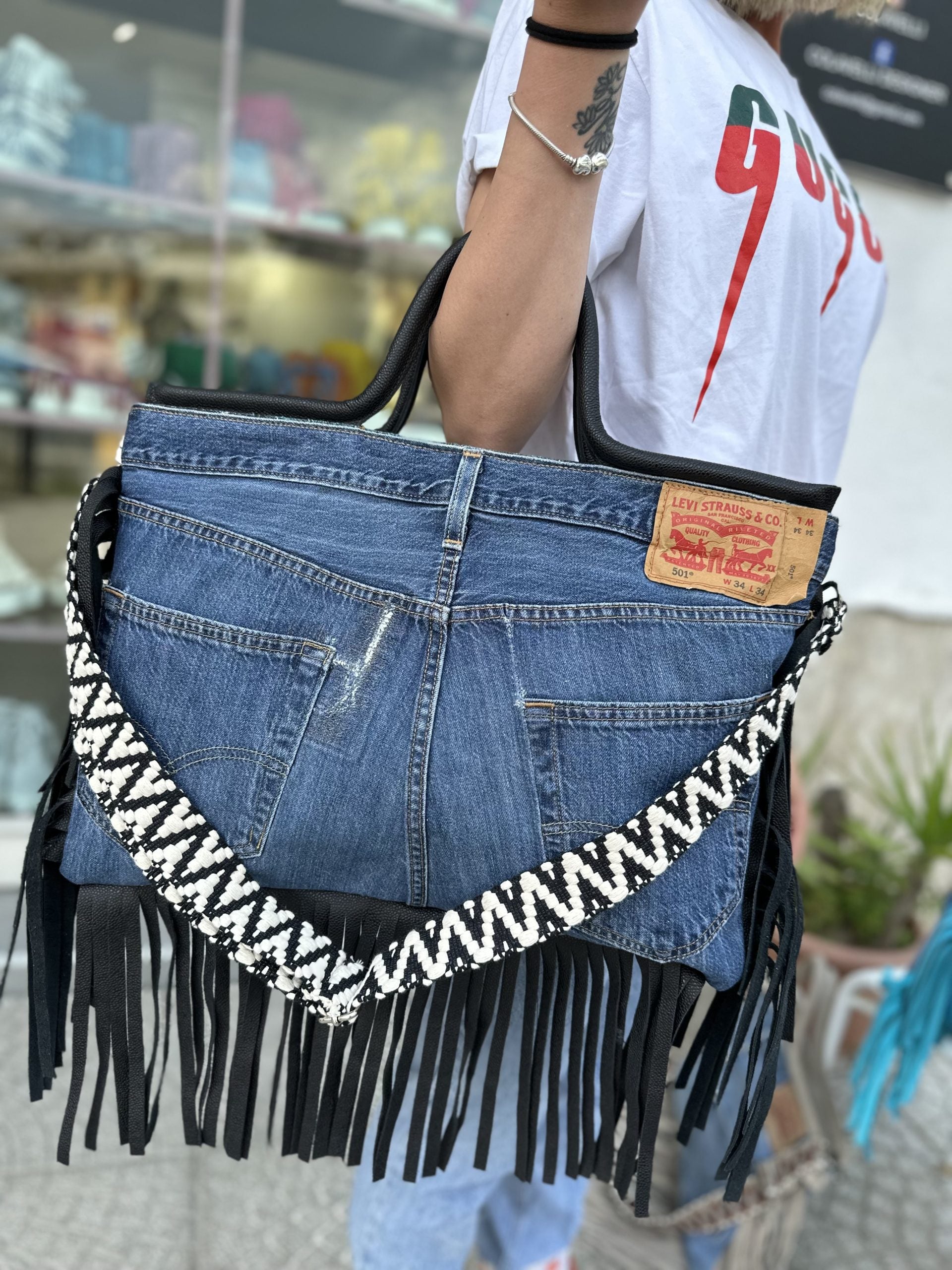 Jumbo fantasy jeans\nero