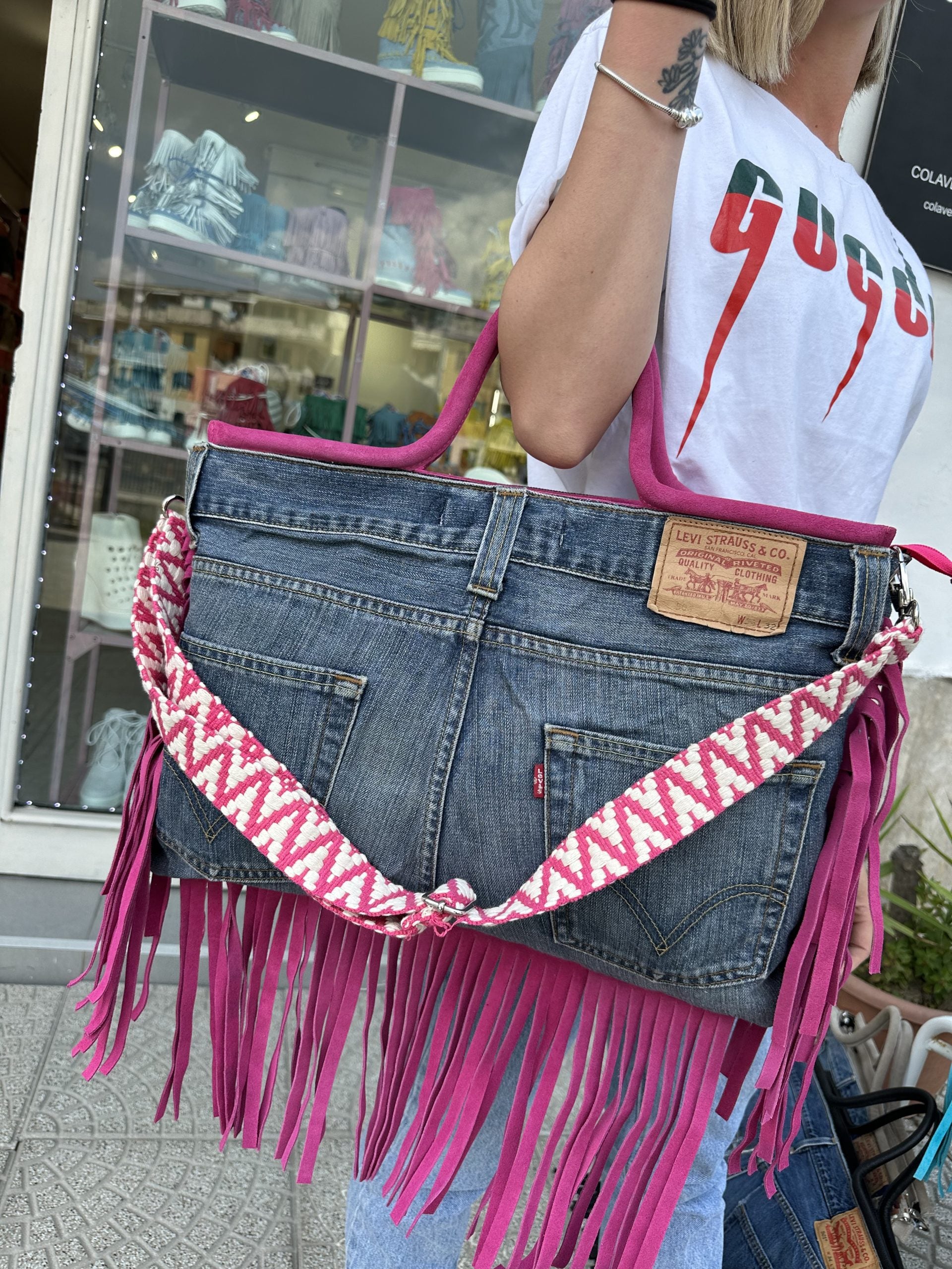Jumbo fantasy jeans\fuxia