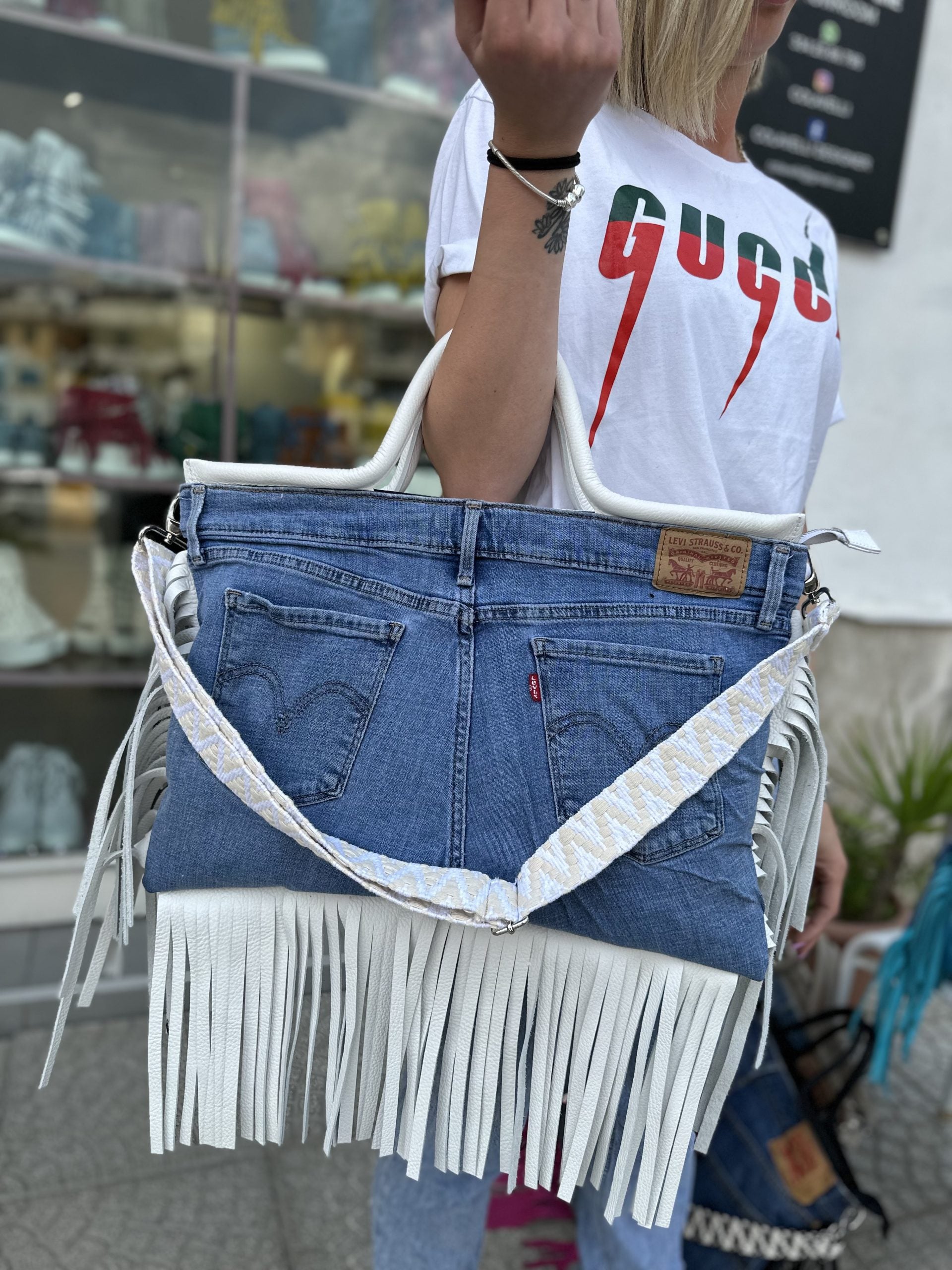 Jumbo fantasy jeans\bianco